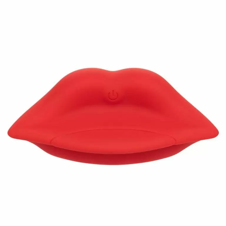 Компактный стимулятор клитора Naughty Bits Muah, в форме губ, 10 режимов, красный