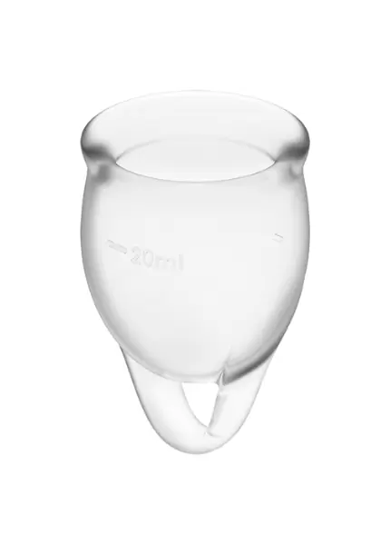 Набор менструальных чаш Satisfyer Feel confident Menstrual Cup (Transparent)