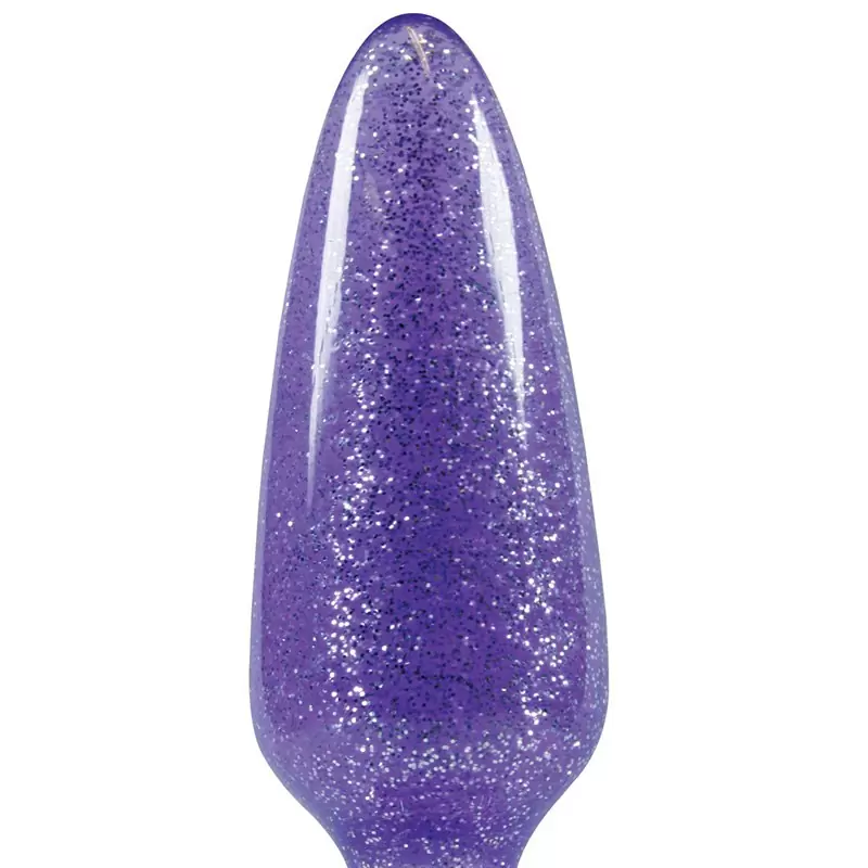 Анальная пробка Starlight Gems - Booty Boppers средняя – фиолетовая