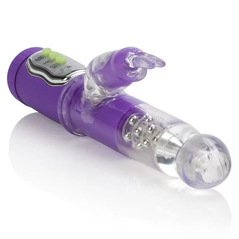 Вибратор для G-точки Shane`s World Co-Ed Bunny Teaser с ротацией – фиолетовый