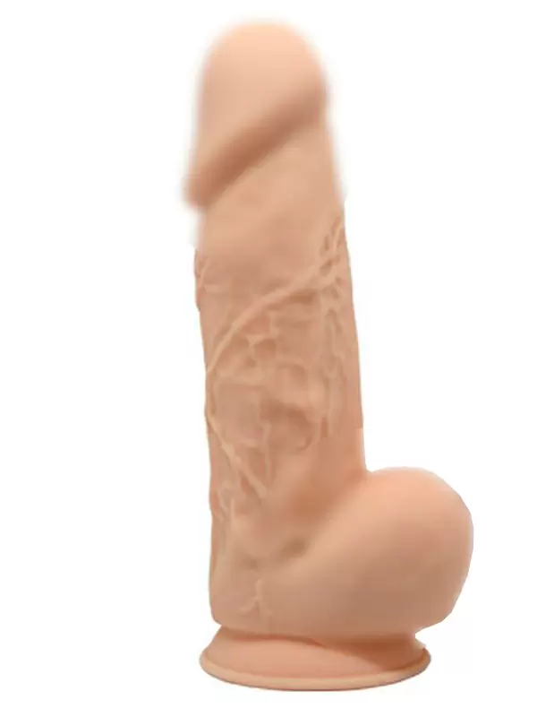 Реалистичный фаллоимитатор SILEXD Model 2, 21,7 см, силикон, светлый телесный