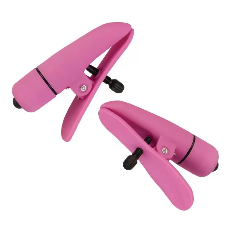 Зажимы для сосков с вибрацией  Nipplettes - розовый