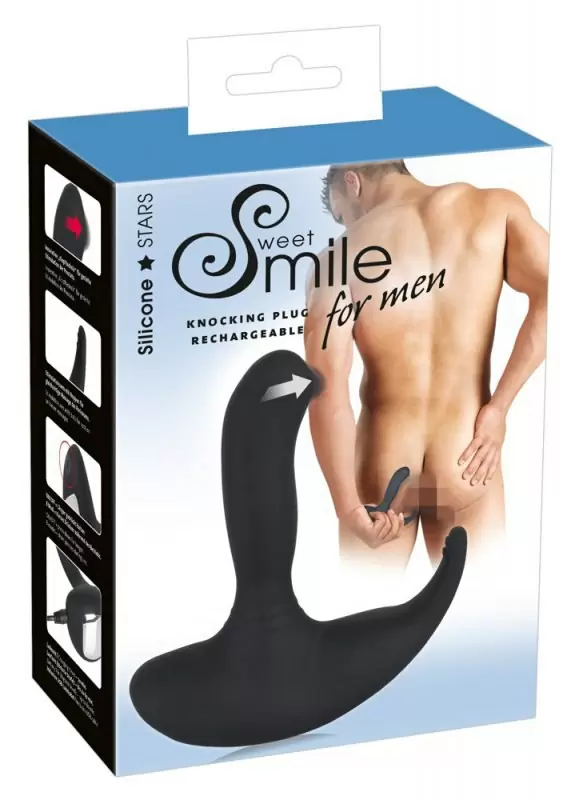 Эргономичный вибростимулятор простаты Rolling Head Vibe - черный