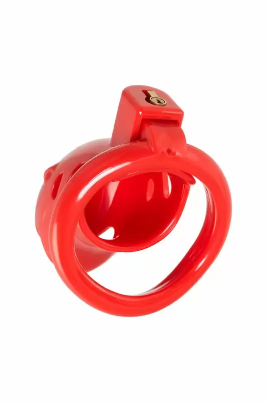 Пояс верности на пенис Black & Red by Toyfa. ABS, красный, 10 см.