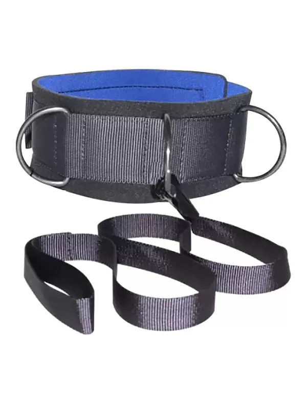 Неопреновый ошейник Sitabella с поводком – черный