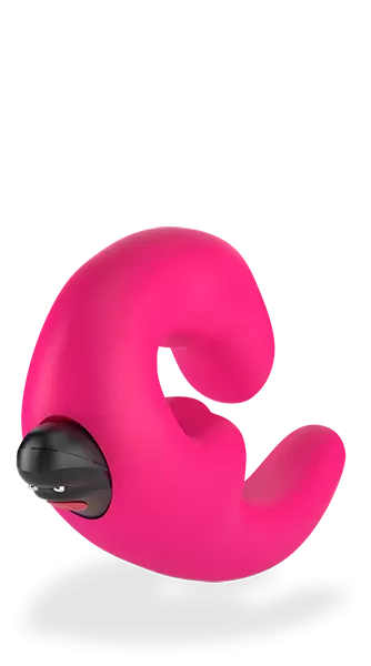 Анатомический страпон Fun Factory Sharevibe, безремневой, со съемной вибропулей, 22 см, розовый