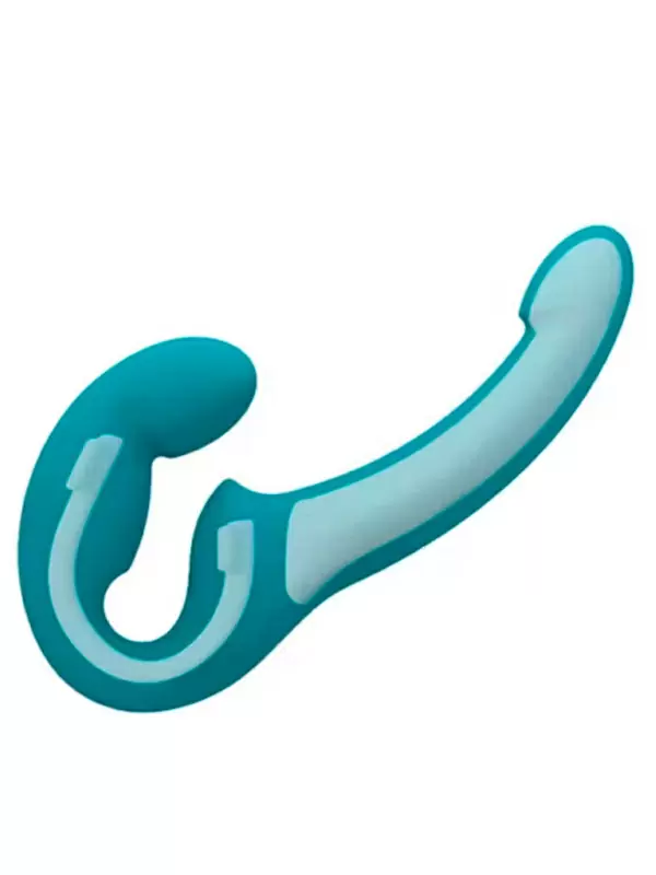 Анатомический страпон Fun Factory Share Lite, безремневой, диаметр 3,8 см, синий