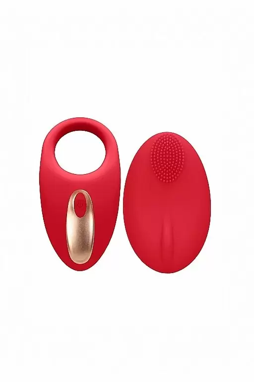 Виброкольцо с вибропультом управления Poise (красный)