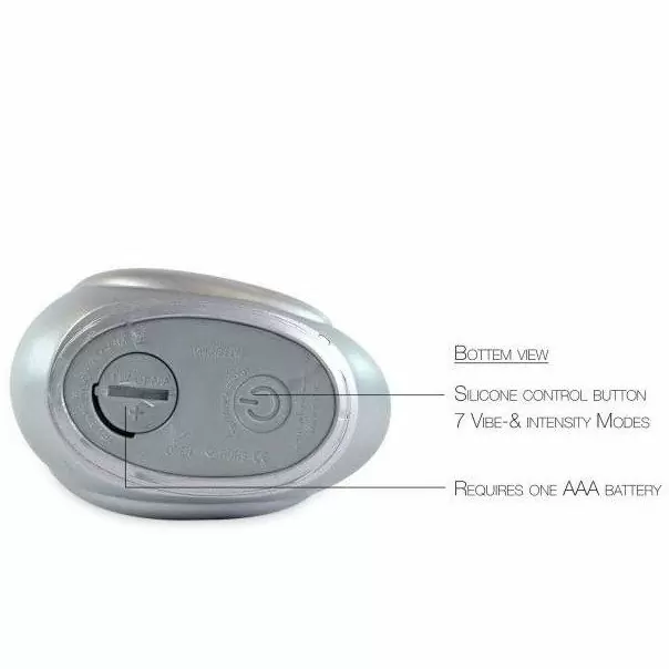 Вибратор-уточка с изящным боа Big Teaze Toys I Rub My Duckie 2.0, серебристый