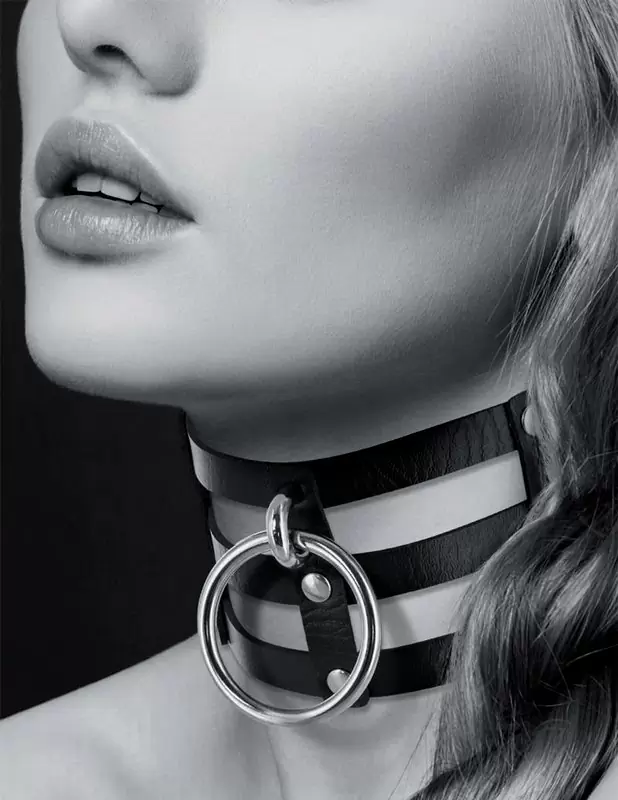 Элегантный чокер Concorde CHOKER FETISH NOIR, 38 см, полиуретан, черный