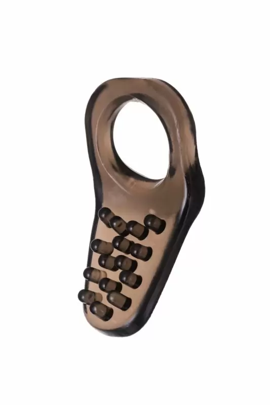 Эрекционное кольцо TOYFA XLover с текстурированным клиторальным стимулятором – серый