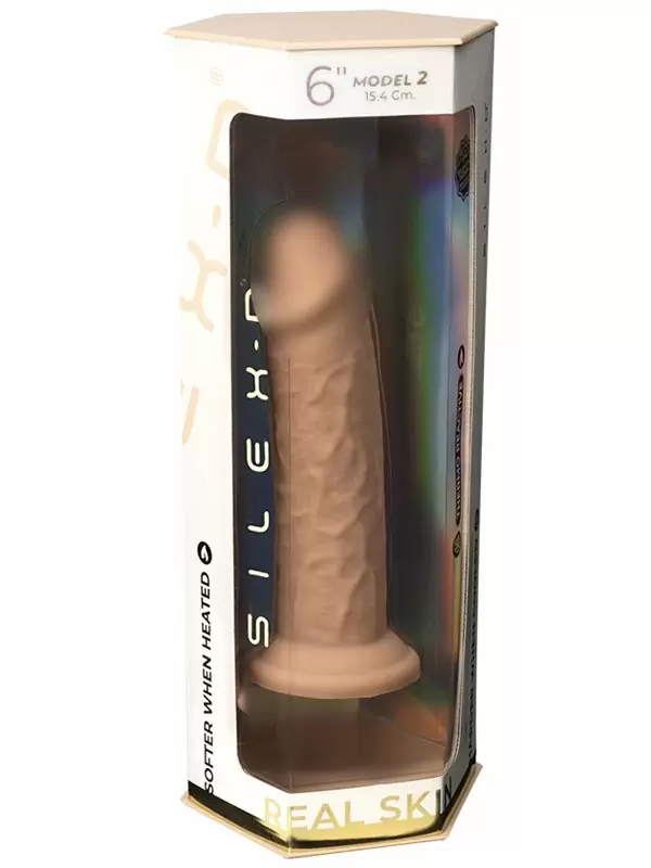 Реалистичный фаллоимитатор SILEXD Model 2, 15,4 см, силикон, телесный