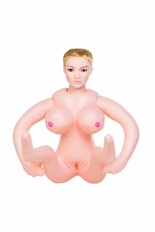 Реалистичная надувная секс-кукла TOYFA Dolls-X Liliana с вибрацией - телесный