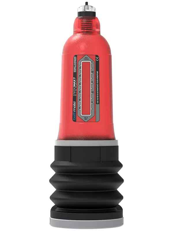 Гидропомпа Bathmate Hydromax7 Wide Boy brilliant, для мужчин с размером до 17,5 см, красная
