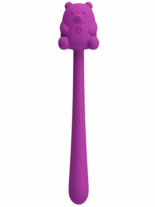 Фиолетовый милый мини-вибратор Baile Cute Bear с 7 режимами, 13,5 см