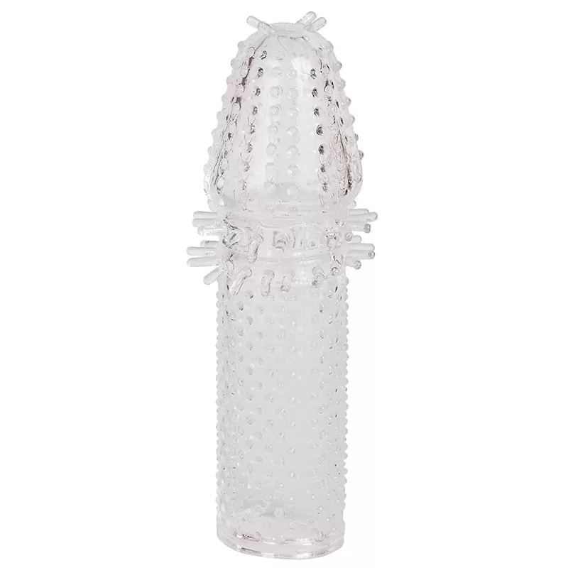 Насадка закрытая Super Strech Sleeve силиконовая – прозрачная