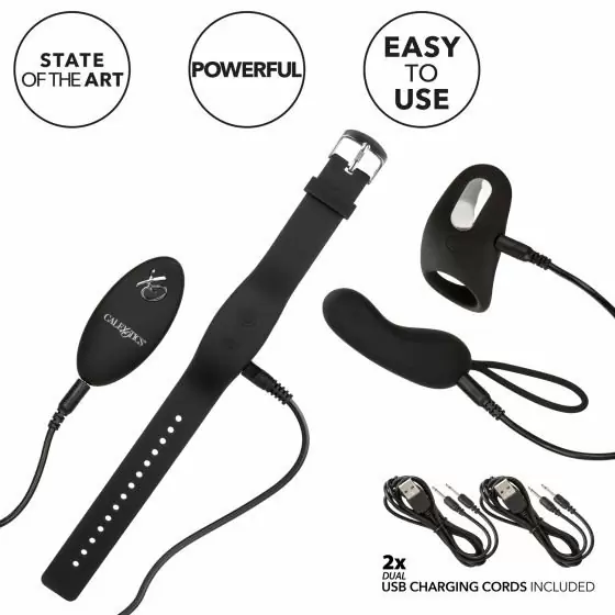 Перезаряжаемый набор для двоих на дистанционном управлении Silicone Remote Foreplay Set