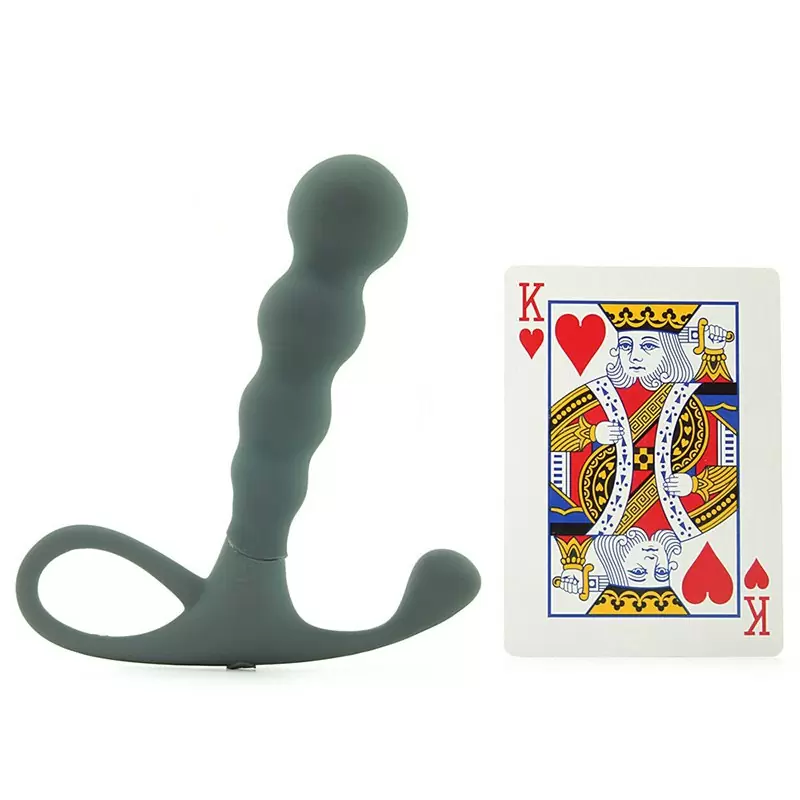 Массажер простаты Embrace Beaded Probe перезаряжаемый – серый