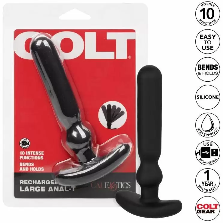 Перезаряжаемый анальный вибростимулятор COLT Rechargeable Large Anal-T