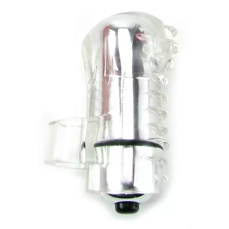 Вибростимулятор на палец Screaming O - Fing O с волнами – прозрачный