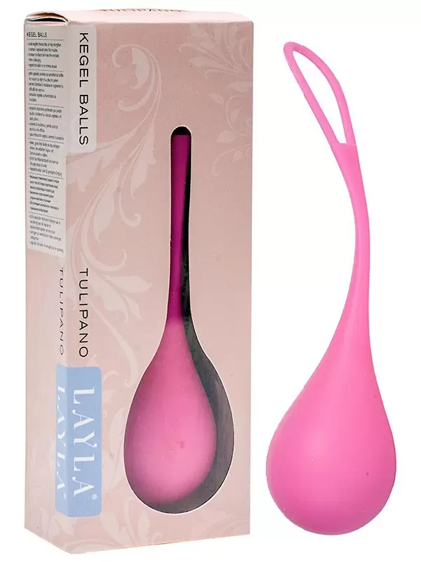 Вагинальный шарик Layla Tulipano утяжеленный – розовый