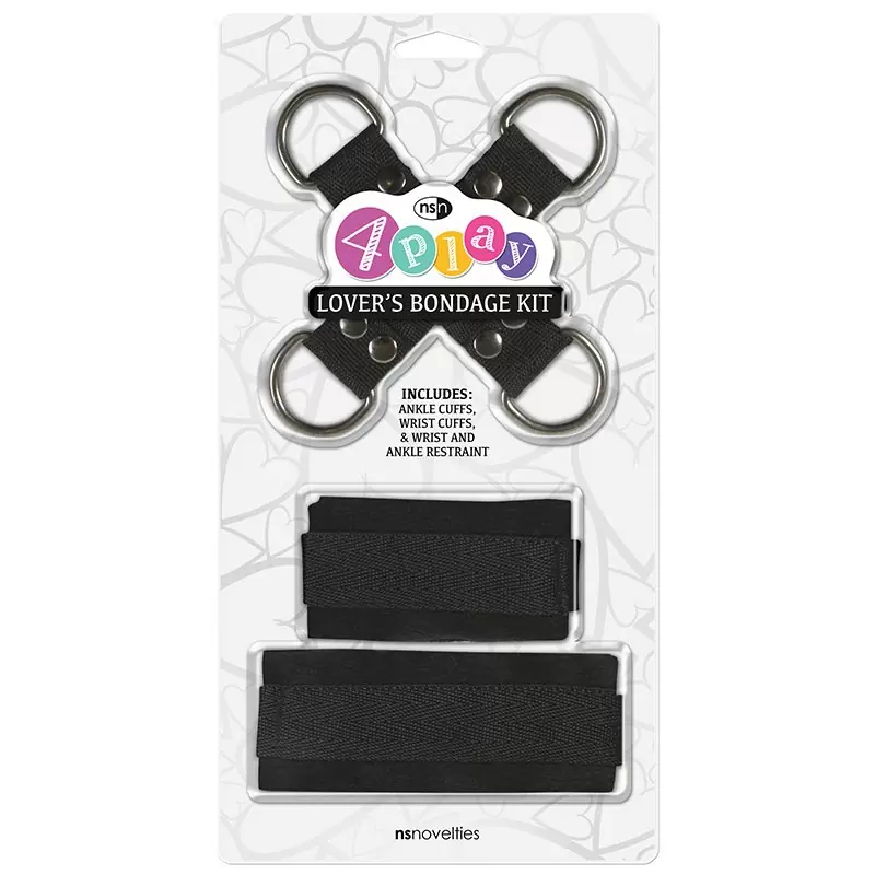 Фиксаторы для рук и ног Lover's Bondage Kit – черный