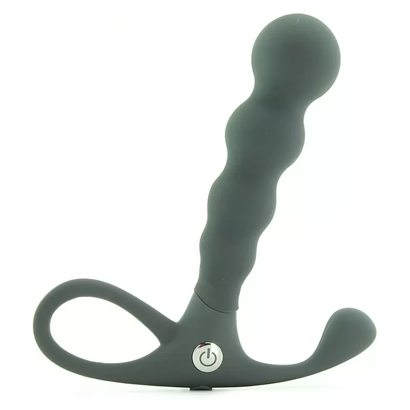 Массажер простаты Embrace Beaded Probe перезаряжаемый – серый
