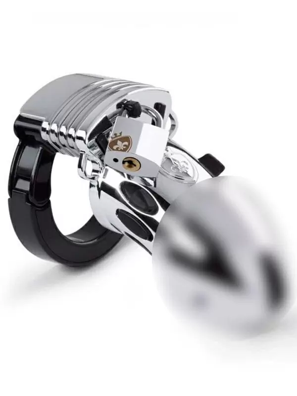 Пояс верности для мужчин Mystim 3, с электропроводящей поверхностью, 8,2 см, серебристый