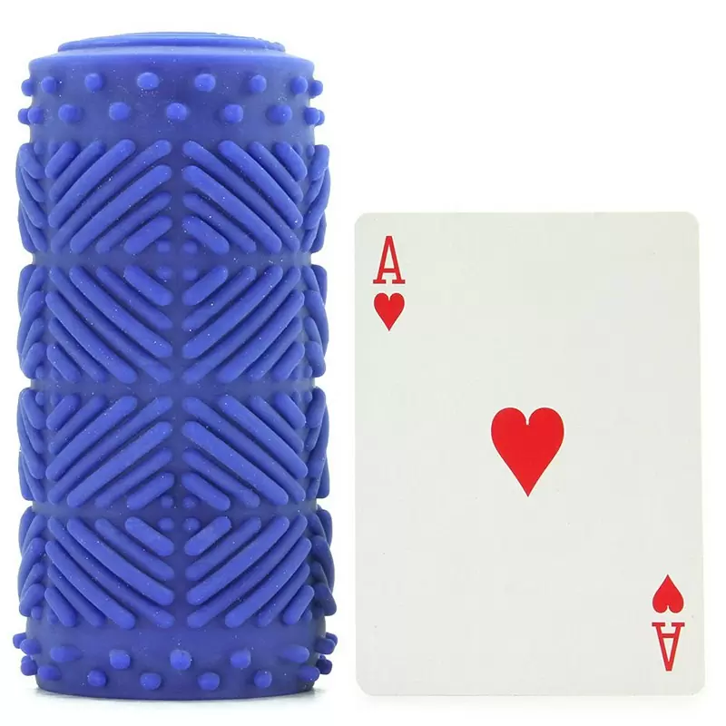 Мастурбатор Apollo Reversible Premium Masturbator Max двусторонний – голубой