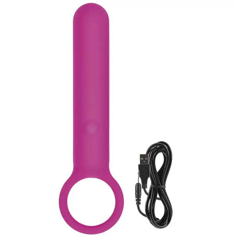 Перезаряжаемый мини-вибромассажер с кольцом Lust by Jopen L3.5 – розовый