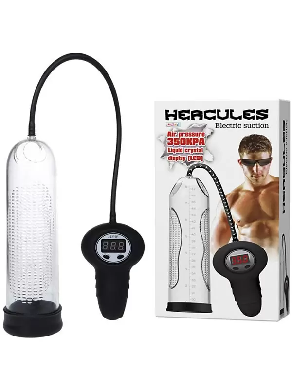 Автоматическая вакуумная помпа с электронным табло Hercules – прозрачный с черным