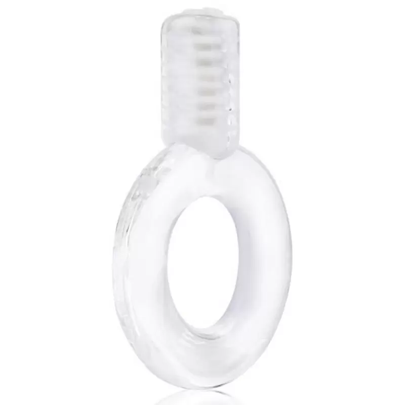 Упругое виброкольцо на пенис Screaming O - Go Vibe Ring одноразовое – прозрачный