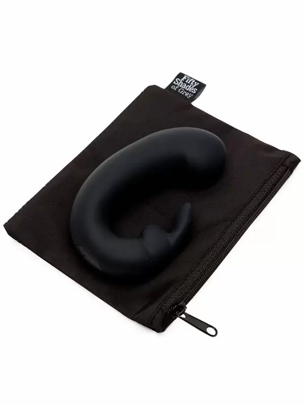 Компактный вибратор-кролик Fifty Shades of Grey Rabbit Sensation, 20 режимов, 11 см, черный