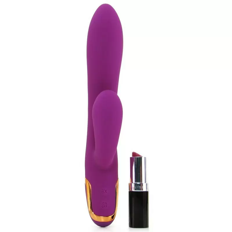 Вибромассажер со стимуляцией клитора Entice Marilyn – малиновый