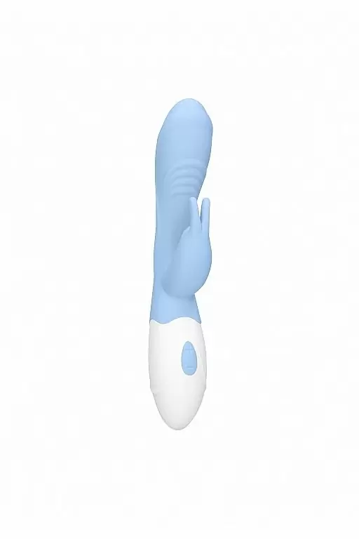 Перезаряжаемый вибратор кролик Juicy (голубой)
