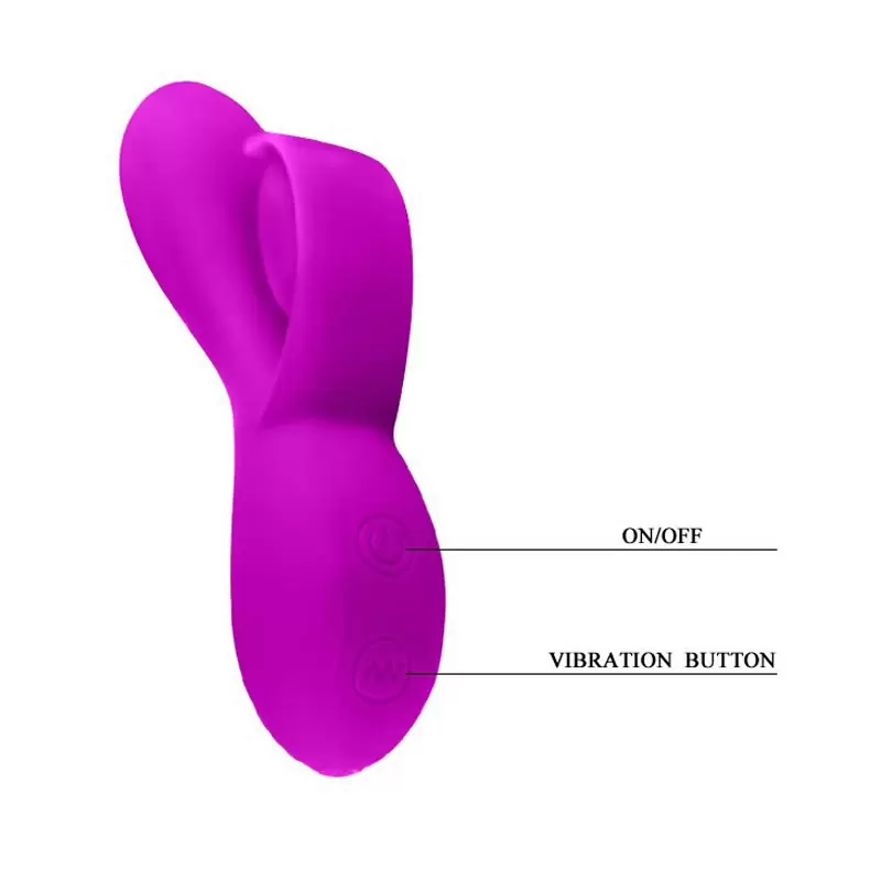 Перезаряжаемый вибратор Philip с клиторальным стимулятором-лепестком – пурпурный