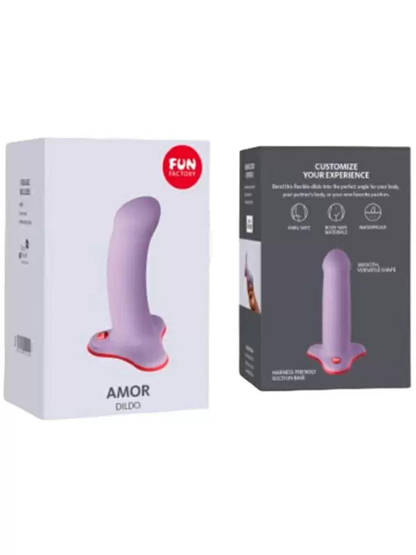 Компактный фаллоимитатор Fun Factory Amor lavender, 14 см, силикон, лавандовый