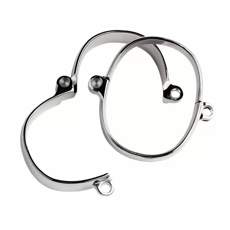 Металлические наручники TOYFA  Metal 7,5 х 9,5 см – серебристый