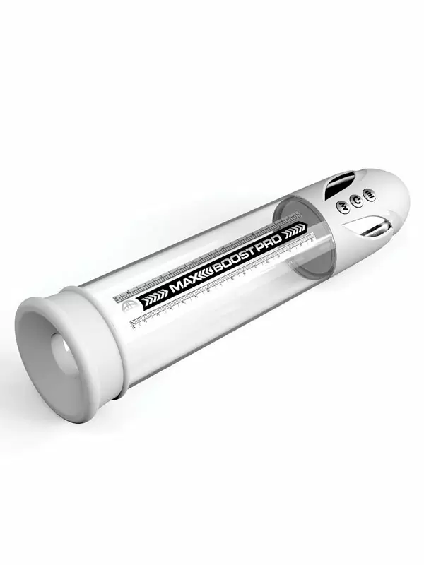 Вакуумная помпа Pipedream Max Boost Pro Flow, водонепроницаемая, белая