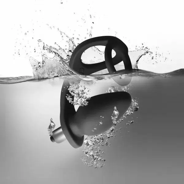 Эрекционное кольцо с анальной пробкой  Rocks Off RO-Zen  Черный