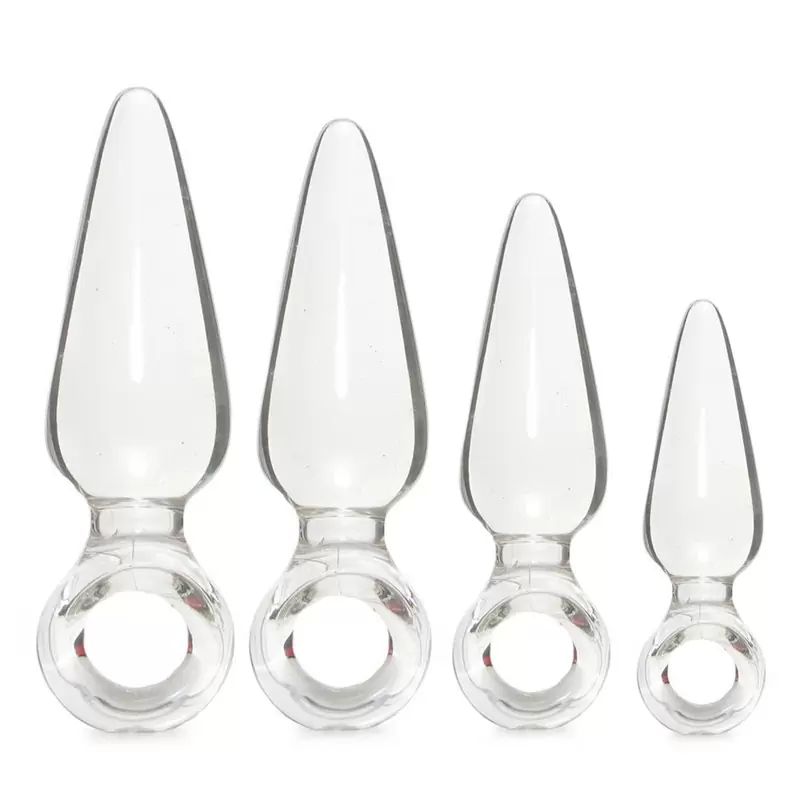Набор анальных пробок Jolie 4х Trainer Kit – прозрачные