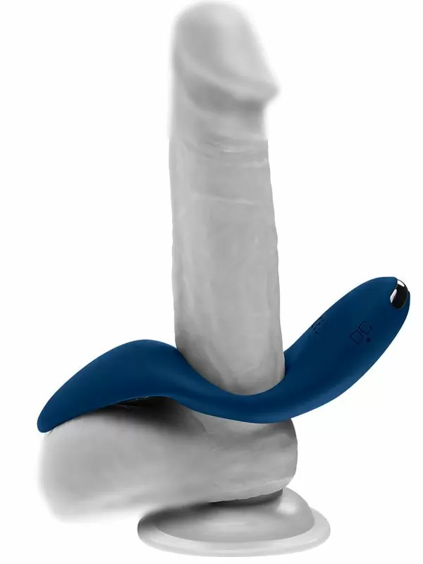 Эрекционное кольцо Evolved Cup 'Em с вибрацией, 7 скоростей, синий