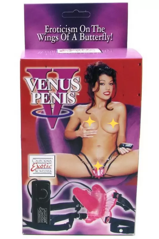 Стимулятор клитора с фаллоимитатором Venus Penis с вибрацией – розовый