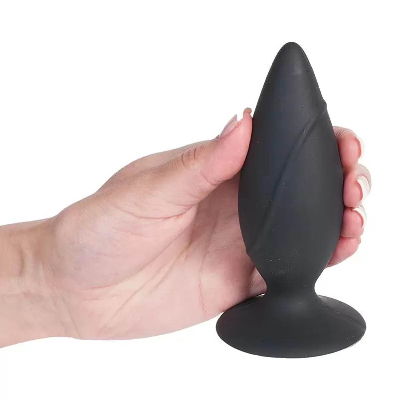 Анальная пробка Mojo Spades Large на присоске – черная