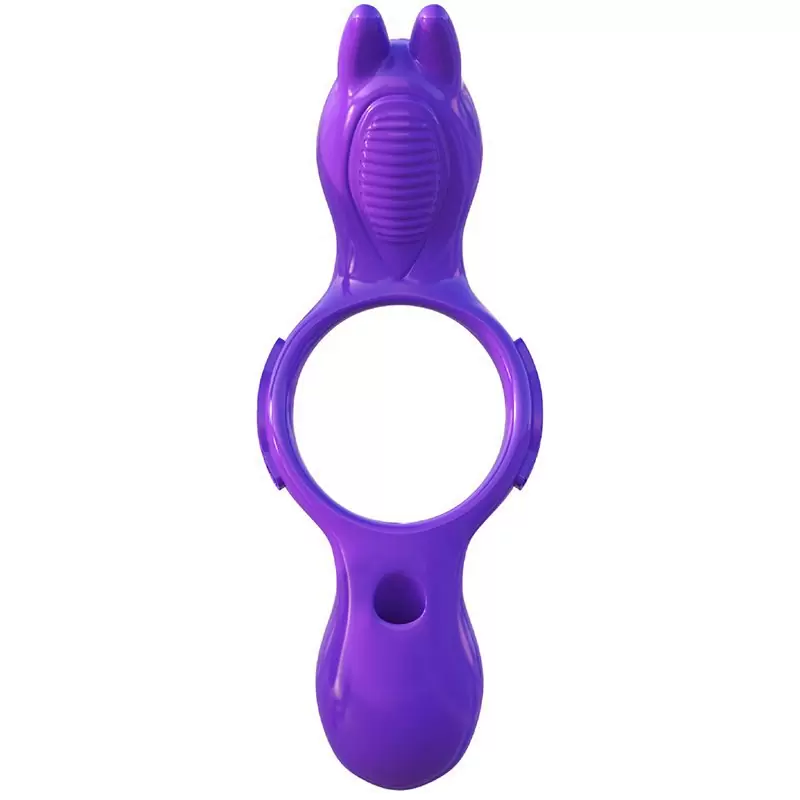 Эрекционное кольцо His And Hers Ultimate Rabbit с вибрацией – фиолетовый