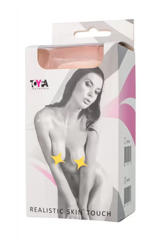 Рельефный мастурбатор-вагина TOYFA Realistic - телесный