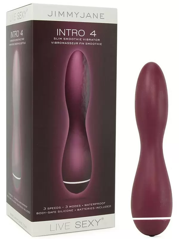Вибромассажер Intro 4 Slim Smoothie тонкий – сливовый