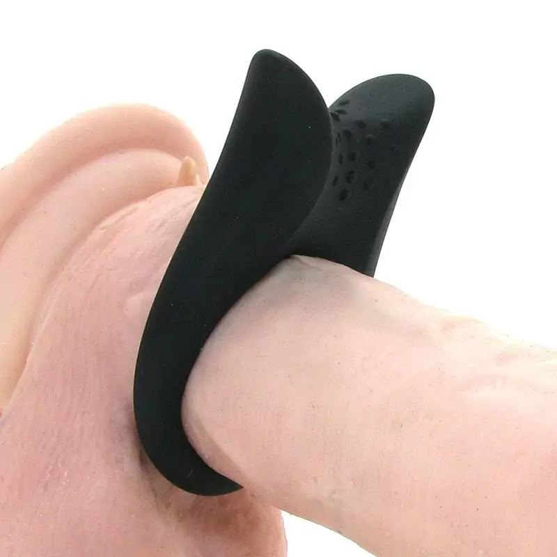 Эрекционное виброкольцо Ovo B2 текстурированное – черный