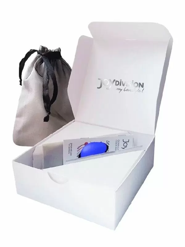 Вагинальный шарик Joyballs Secret, 6 см, со смещенным центром тяжести, сине-черный