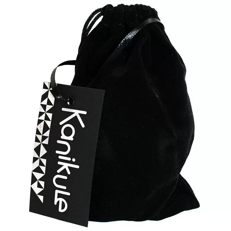 Большая силиконовая анальная пробка Kanikule Large с кристаллом – розовый с красным